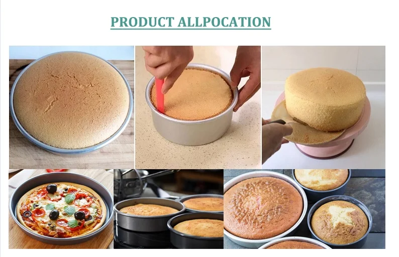 NSF Approved 9 Aluminum Alloy Non-stick colored Round Cake Mould Pan